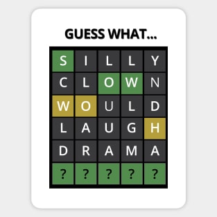 Guess The Word - Wordle Sticker